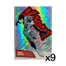 2024 Panini Absolute Football Countdown Calendar EMPTY Box - Micah Parsons Kaboom Cover (LOT of 9)