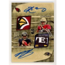 Kyler Murray/Marquise Brown 2019 Panini Spectra Gold Vinyl Autograph Rookie Patch Card 1/1