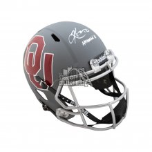 Kyler Murray Heisman 18 Autographed Oklahoma Sooners AMP Full-Size Football Helmet - BAS COA