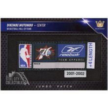 Dikembe Mutombo 2018 Sportkings Jumbo Jersey Tag Patch SKV1-JP9 1/1