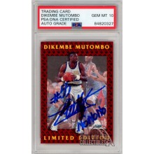Dikembe Mutombo 1992-93 Fleer "No No No" Autograph Card #2 PSA/DNA 10