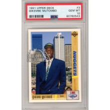 Dikembe Mutombo 1991-92 Upper Deck Rookie Card #3 PSA 10 Gem Mint