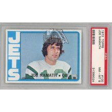 Joe Namath 1972 Topps Football Card #100 PSA 8 NM-MT