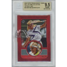 Martina Navratilova 2020 Topps Transcendent VIP Red Card #25 6/10 BGS 9.5 Gem Mint