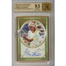 Martina Navratilova 2020 Topps Transcendent Tennis Autographed Card /25 BGS 9.5 Gem Mint