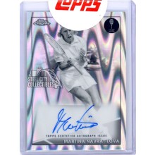 Martina Navratilova 2021 Topps Chrome Raywave Autograph Card #CA-MN 3/5