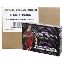 2025-26 Panini Obsidian Soccer Hobby 12-Box Case