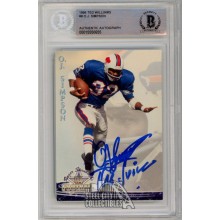 OJ Simpson 1994 Ted Williams "The Juice" Autograph Card #8 BAS