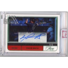 David Ortiz 2022 Panini Three & Two Moments Green Autograph Card #TMA-DO 5/5
