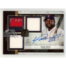David Ortiz 2020 Topps Museum Autograph Triple Patch Card #SSTA-DO 5/5