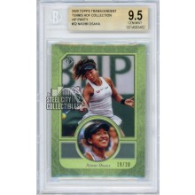 Naomi Osaka 2020 Topps Transcendent Tennis VIP Card #32 19/20 BGS 9.5 Gem Mint