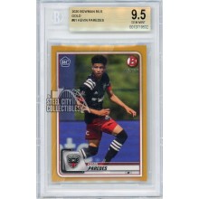 Kevin Paredes 2020 Bowman MLS Soccer Gold Rookie Card /50 #61 BGS 9.5 Gem Mint