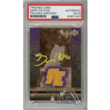 Gary Payton 2003-04 UD Rookie Exclusive Autograph Jersey Card #J42 PSA/DNA (Yellow)