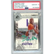 Gary Payton 2003-04 Upper Deck SP Game Used Autograph Card #GP-J PSA/DNA 10 (Teal)