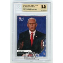 Mike Pence 2020-21 Topps Now Election Card #6 - BGS 9.5 Gem Mint