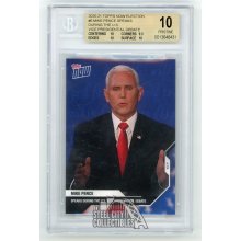Mike Pence 2020-21 Topps Now Election Card #6 - BGS 10 Pristine