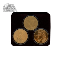 Mario Lemieux/Jaromir Jagr Highland Mint Pittsburgh Penguins Bronze Coin Set /25000