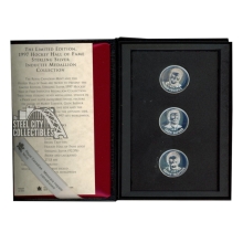 Mario Lemieux/Glenn Sather/Bryan Trottier 1997 Hall Of Fame Sterling Silver Coin Set