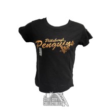Pittsburgh Penguins Reebok NHL Girls Copper Script T-Shirt