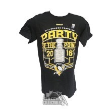 Pittsburgh Penguins Reebok 2016 Stanley Cup Party Black T-Shirt