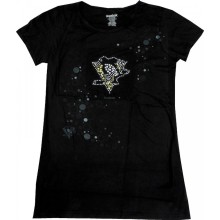 Pittsburgh Penguins Reebok NHL Women's Rhinestone Bedazzled Logo T-Shirt