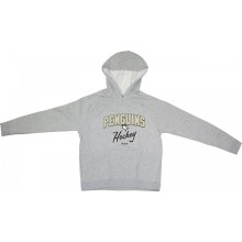 Pittsburgh Penguins Reebok NHL Women's Sparkle Gray Pullover Fleece Sweatshirt