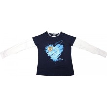 Pittsburgh Penguins Reebok NHL Women's Heart Lightweight Tissue Long-Sleeve T-Shirt