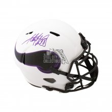 Adrian Peterson Autographed Minnesota Vikings Lunar Eclipse Replica Full-Size Football Helmet - BAS