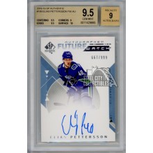 Elias Pettersson 2018-19 UD SP Authentic Future Watch Auto RC 667/999 BGS 9.5