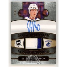 Elias Pettersson 2018-19 Upper Deck The Cup Materials Autograph Rookie Patch Card 20/99