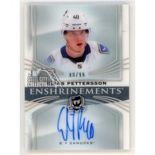 Elias Pettersson 2018-19 Upper Deck The Cup Enshrinements Autograph Rookie Card 80/99