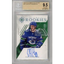Elias Pettersson 2018-19 Upper Deck Ultimate Collection Autograph Rookie Card 21/99 BGS 9.5 Gem Mint