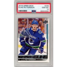 Elias Pettersson 2018-19 Upper Deck Series 1 Hockey Young Guns Rookie Card #248 PSA 10 Gem Mint