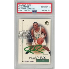 Paul Pierce 1998-99 Upper Deck SP Authentic F/X Autograph Rookie Card /3500 #100 PSA/DNA 10 (Green)