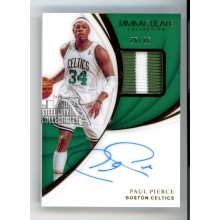 Paul Pierce 2018-19 Panini Immaculate Autograph Patch Card #PA-PPC 25/35