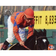 Laffit Pincay Jr Autographed 8x10 Photo (Horizontal) - BAS COA