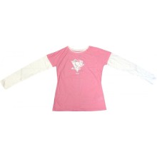 Pittsburgh Penguins Reebok NHL Women's Pink Camo Lightweight Tissue Long-Sleeve T-Shirt