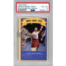 Rowdy Roddy Piper 1990 WWF Gold Bond Ice Cream Card PSA 4