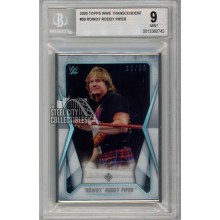 "Rowdy" Roddy Piper 2020 Topps WWE Transcendent Card #39 /50 BGS 9 Mint