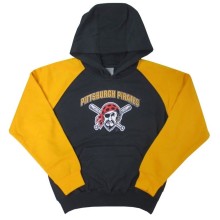 Pittsburgh Pirates MLB YOUTH Black/Gold Hooded Sweatshirt