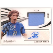 Andrea Pirlo 2021 Panini Immaculate Autograph Jersey Card #MA-AP 14/15