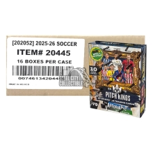 2025-26 Panini Pitch Kings Soccer Hobby International 16-Box Case