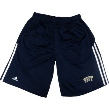 Pitt Panthers Adidas 3-Stripe Blue Athletic Gym Shorts