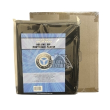 Collect Save Protect 9 Pocket Topload Holder Deluxe Zip Portfolio 10-Album Case - Black