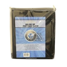 Collect Save Protect 9 Pocket Topload Holder Deluxe Zip Portfolio Album - Black