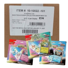 Pokemon Scarlet & Violet Prismatic Evolutions Tech Sticker Collection 12-Blister Case