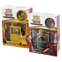 Pokemon Shining Legends Pikachu and Zoroark Pin Collection 2-Box Lot