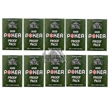 2025 Leaf Metal Poker 1/1 Pre-Production Proof 10-Pack Lot