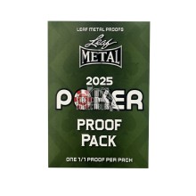 2025 Leaf Metal Poker 1/1 Pre-Production Proof Pack