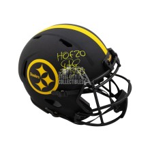 Troy Polamalu HOF 20 Autographed Steelers Eclipse Authentic Full-Size Helmet - BAS COA